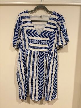 Jacquard Mini Swing Dress